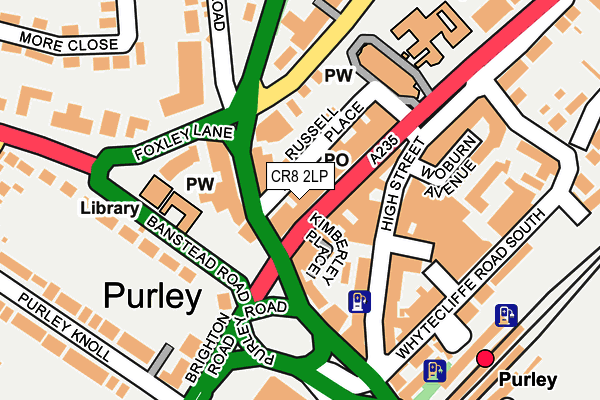 CR8 2LP map - OS OpenMap – Local (Ordnance Survey)