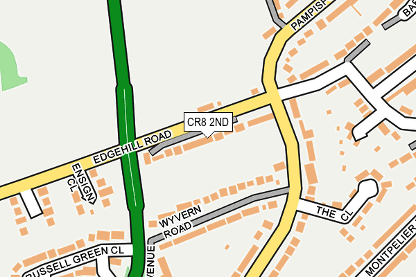 CR8 2ND map - OS OpenMap – Local (Ordnance Survey)