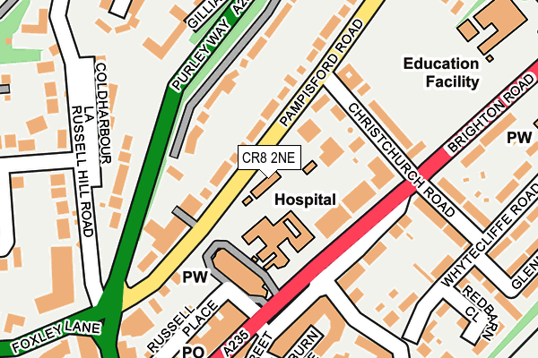 CR8 2NE map - OS OpenMap – Local (Ordnance Survey)