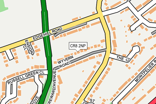 CR8 2NP map - OS OpenMap – Local (Ordnance Survey)