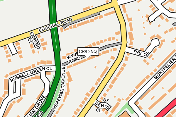 CR8 2NQ map - OS OpenMap – Local (Ordnance Survey)
