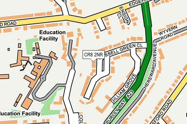 CR8 2NR map - OS OpenMap – Local (Ordnance Survey)