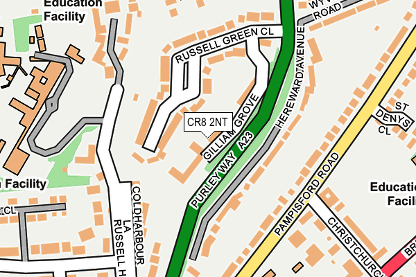 CR8 2NT map - OS OpenMap – Local (Ordnance Survey)