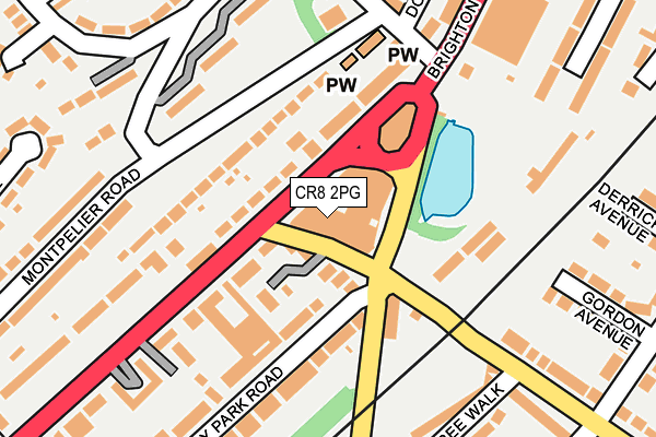 CR8 2PG map - OS OpenMap – Local (Ordnance Survey)
