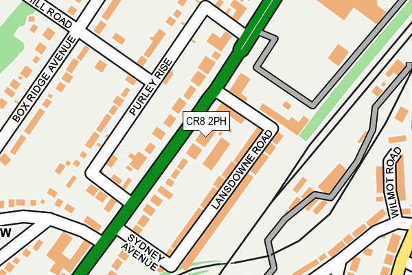 CR8 2PH map - OS OpenMap – Local (Ordnance Survey)