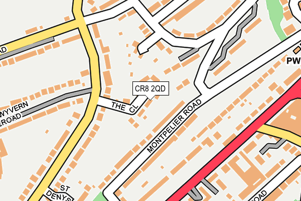CR8 2QD map - OS OpenMap – Local (Ordnance Survey)