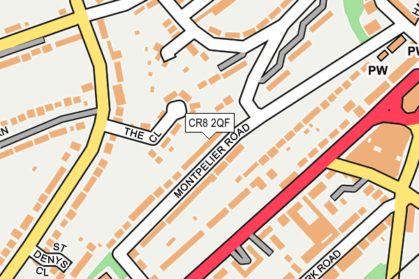 CR8 2QF map - OS OpenMap – Local (Ordnance Survey)