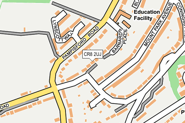 CR8 2UJ map - OS OpenMap – Local (Ordnance Survey)