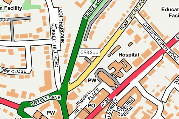 CR8 2UU map - OS OpenMap – Local (Ordnance Survey)