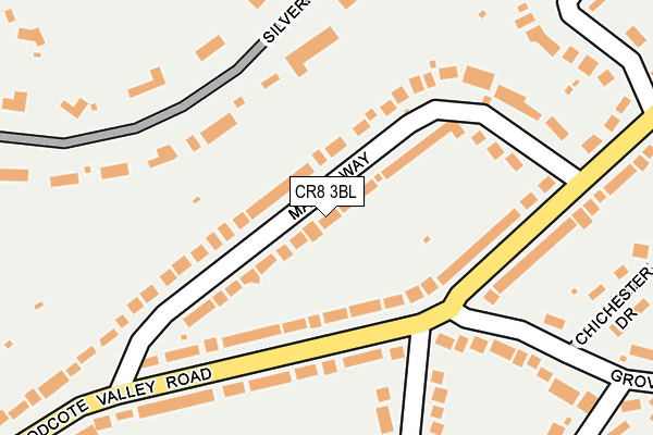 CR8 3BL map - OS OpenMap – Local (Ordnance Survey)