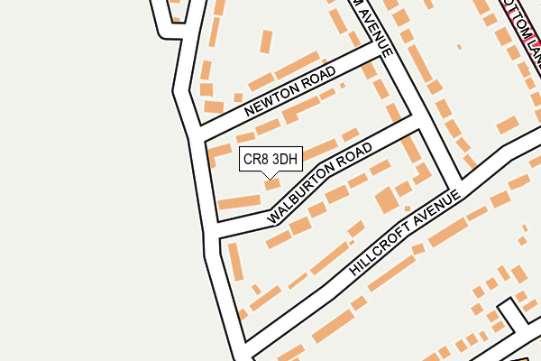 CR8 3DH map - OS OpenMap – Local (Ordnance Survey)