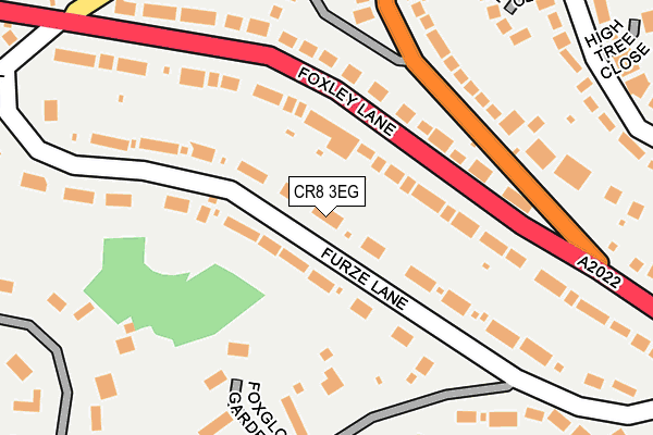 CR8 3EG map - OS OpenMap – Local (Ordnance Survey)