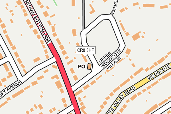 CR8 3HF map - OS OpenMap – Local (Ordnance Survey)