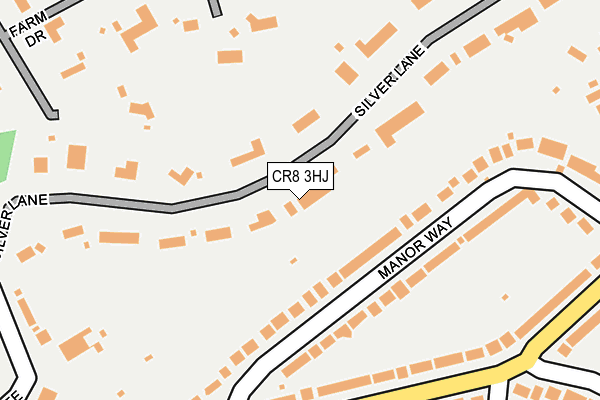 CR8 3HJ map - OS OpenMap – Local (Ordnance Survey)