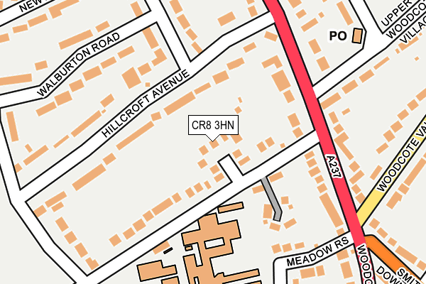 CR8 3HN map - OS OpenMap – Local (Ordnance Survey)