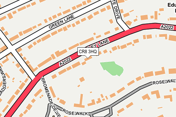 CR8 3HQ map - OS OpenMap – Local (Ordnance Survey)