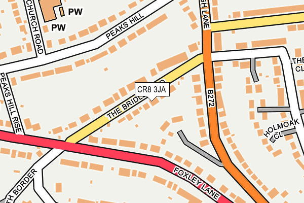 CR8 3JA map - OS OpenMap – Local (Ordnance Survey)