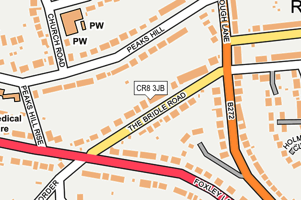 CR8 3JB map - OS OpenMap – Local (Ordnance Survey)
