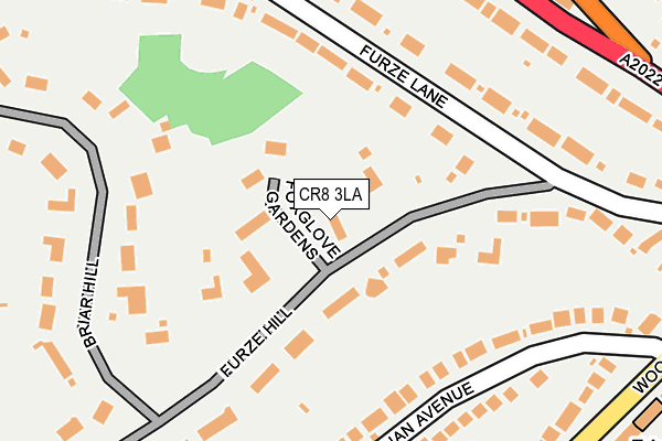 CR8 3LA map - OS OpenMap – Local (Ordnance Survey)