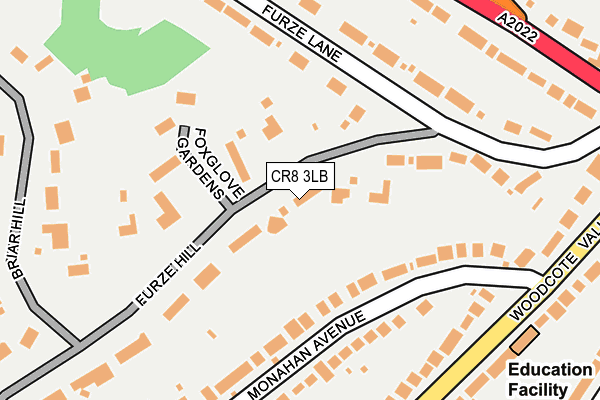 CR8 3LB map - OS OpenMap – Local (Ordnance Survey)