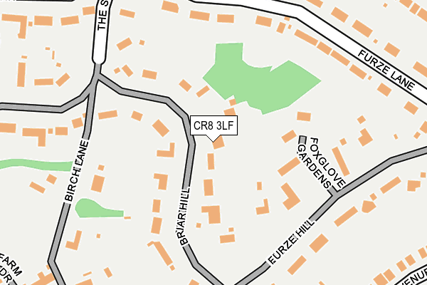 CR8 3LF map - OS OpenMap – Local (Ordnance Survey)