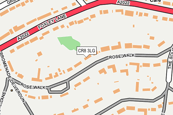 CR8 3LG map - OS OpenMap – Local (Ordnance Survey)