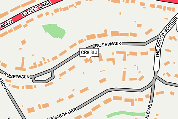 CR8 3LJ map - OS OpenMap – Local (Ordnance Survey)