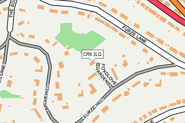 CR8 3LQ map - OS OpenMap – Local (Ordnance Survey)