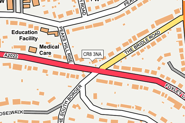 CR8 3NA map - OS OpenMap – Local (Ordnance Survey)