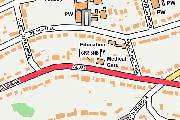 CR8 3NB map - OS OpenMap – Local (Ordnance Survey)