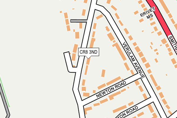 CR8 3ND map - OS OpenMap – Local (Ordnance Survey)