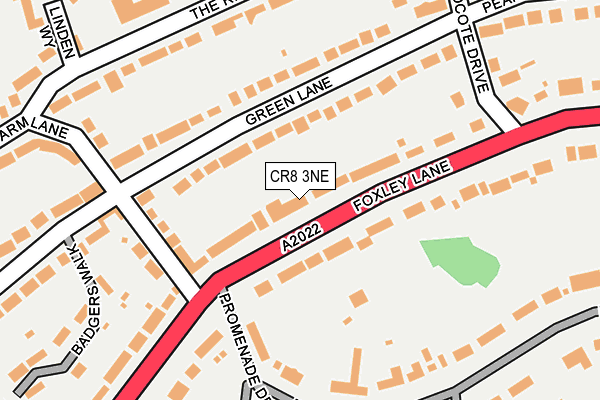 CR8 3NE map - OS OpenMap – Local (Ordnance Survey)