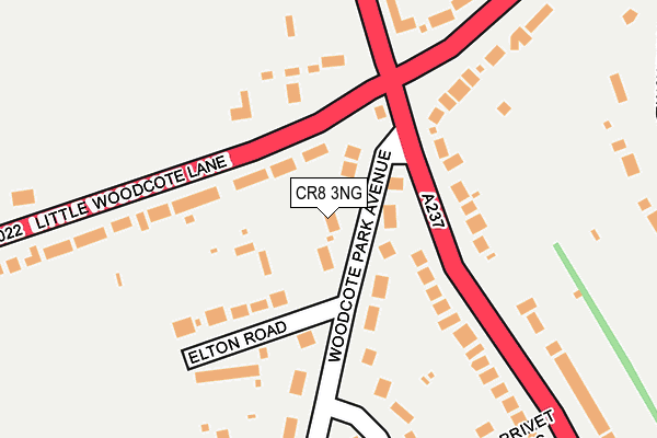 CR8 3NG map - OS OpenMap – Local (Ordnance Survey)