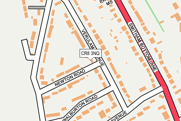 CR8 3NQ map - OS OpenMap – Local (Ordnance Survey)