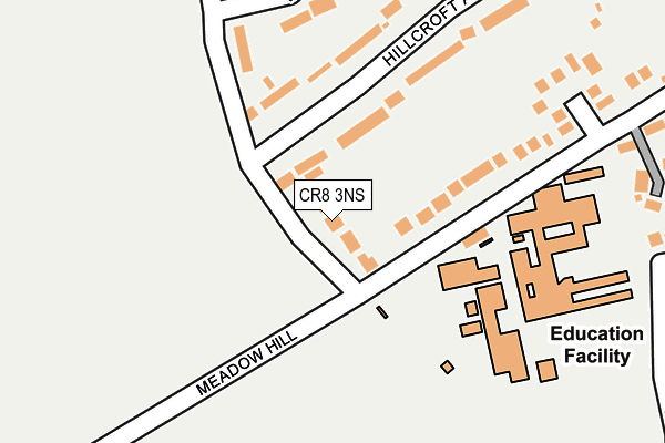 CR8 3NS map - OS OpenMap – Local (Ordnance Survey)