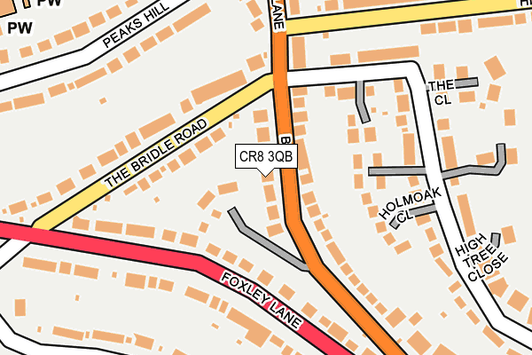 CR8 3QB map - OS OpenMap – Local (Ordnance Survey)