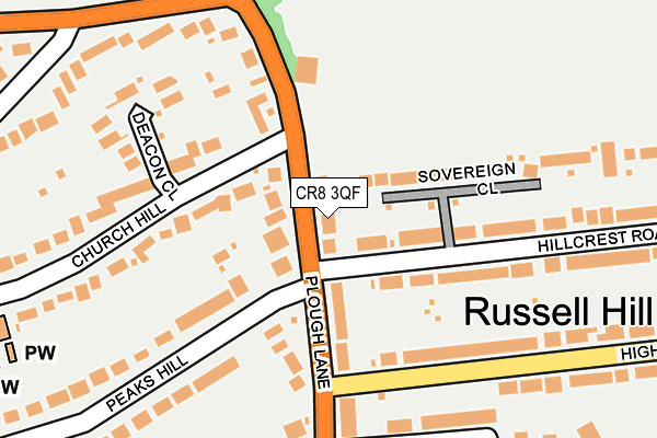 CR8 3QF map - OS OpenMap – Local (Ordnance Survey)