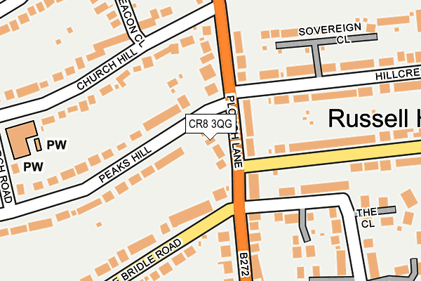CR8 3QG map - OS OpenMap – Local (Ordnance Survey)