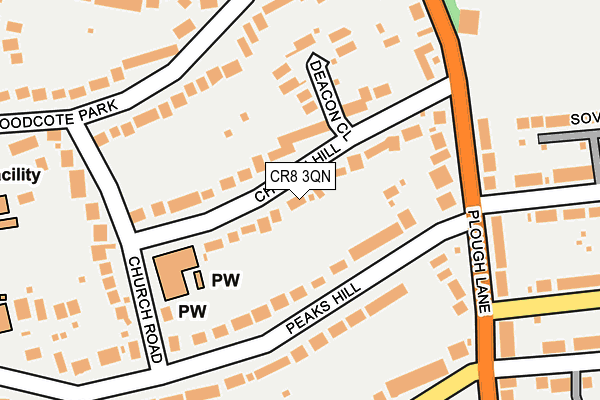 CR8 3QN map - OS OpenMap – Local (Ordnance Survey)