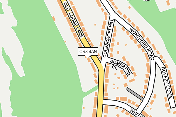 CR8 4AN map - OS OpenMap – Local (Ordnance Survey)