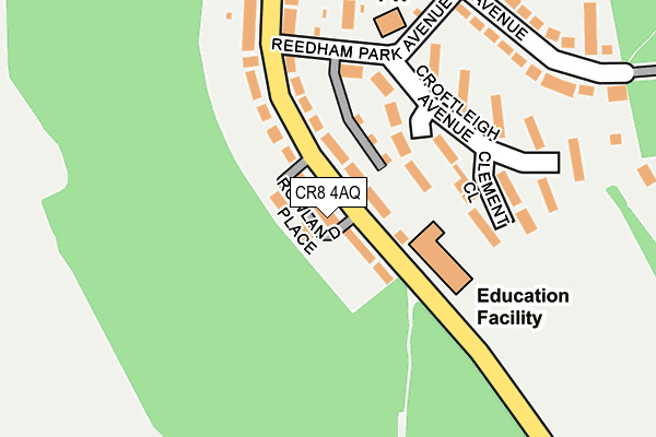 CR8 4AQ map - OS OpenMap – Local (Ordnance Survey)