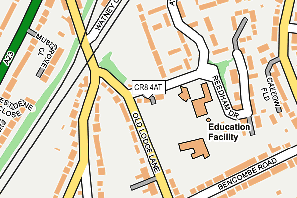 CR8 4AT map - OS OpenMap – Local (Ordnance Survey)