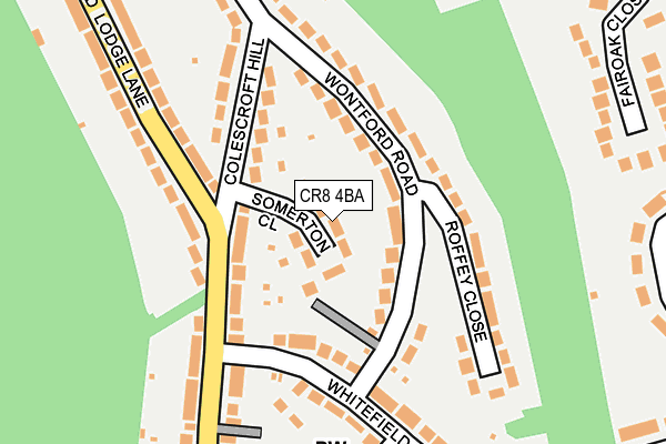 CR8 4BA map - OS OpenMap – Local (Ordnance Survey)