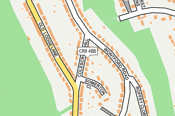 CR8 4BB map - OS OpenMap – Local (Ordnance Survey)