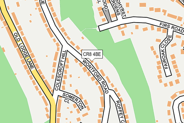 CR8 4BE map - OS OpenMap – Local (Ordnance Survey)