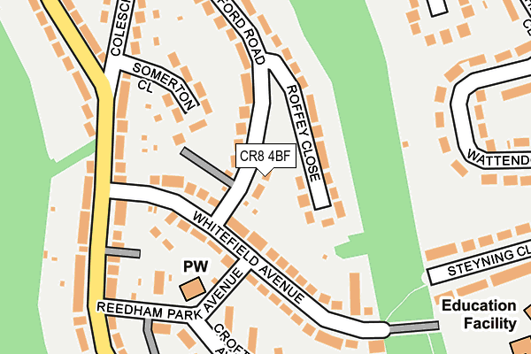 CR8 4BF map - OS OpenMap – Local (Ordnance Survey)