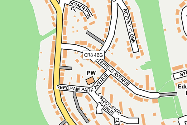 CR8 4BG map - OS OpenMap – Local (Ordnance Survey)