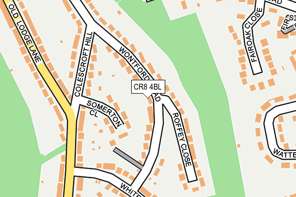 CR8 4BL map - OS OpenMap – Local (Ordnance Survey)