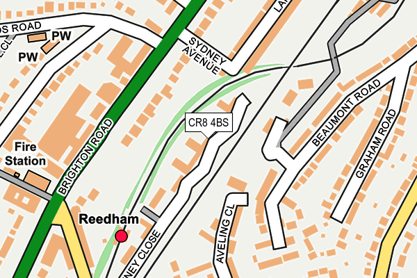 CR8 4BS map - OS OpenMap – Local (Ordnance Survey)