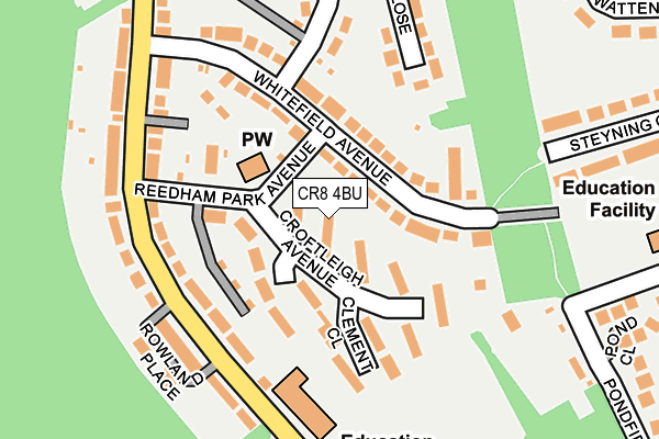 CR8 4BU map - OS OpenMap – Local (Ordnance Survey)